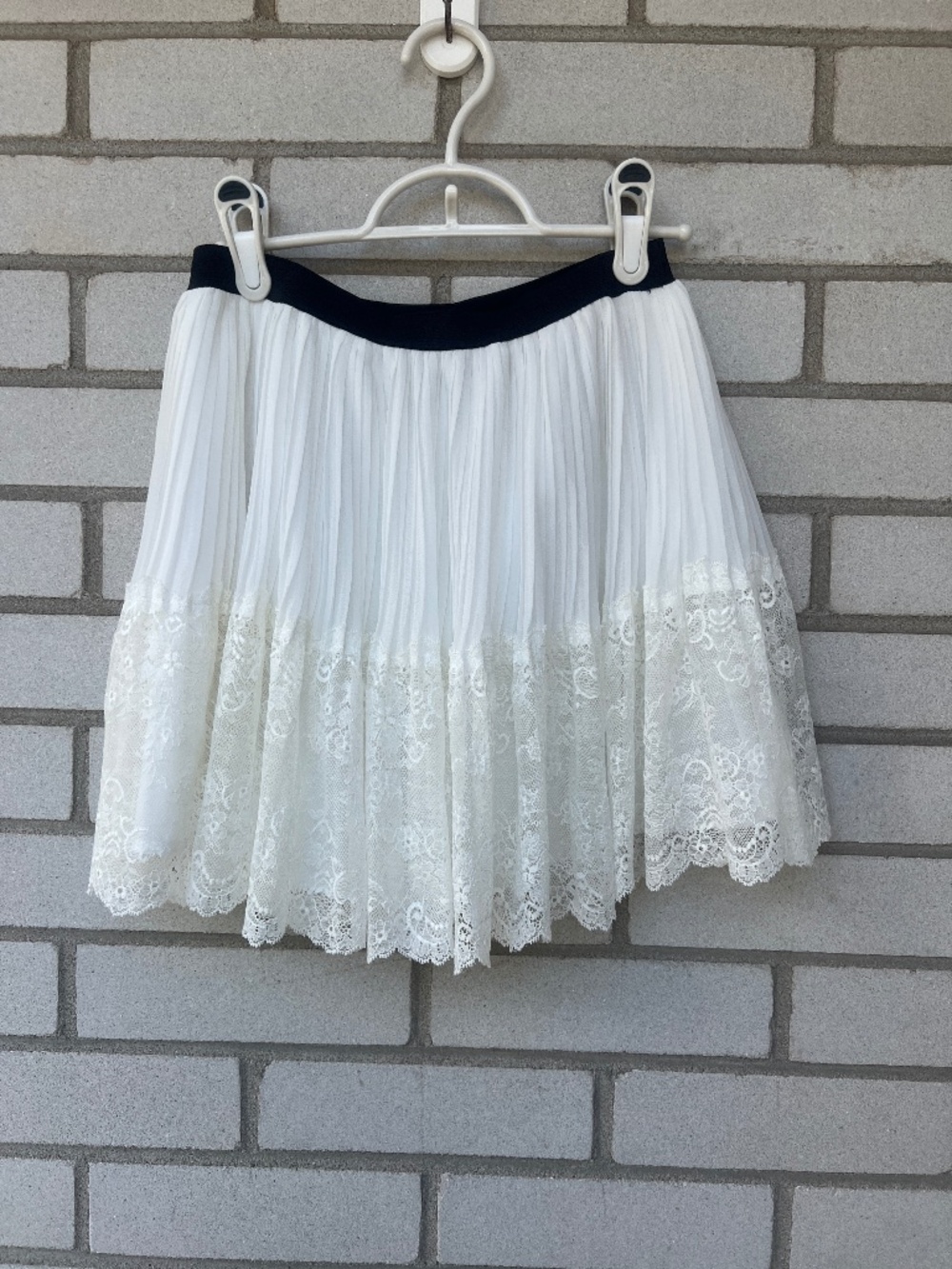 Pleated Lace Skirt Size XS Fairy Whimsigoth